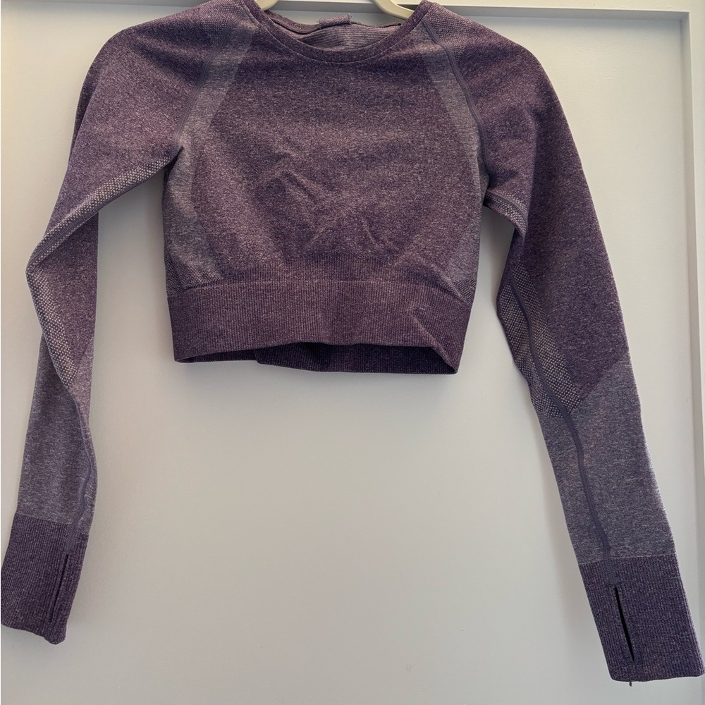 Women's Purple Long Sleeve Top and Pants Set